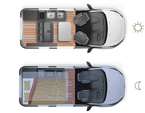 Campervan CITY CAMP SELECT - Grundriss