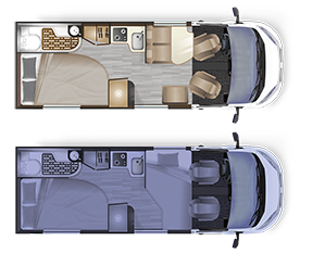 Campervan Dreamer D62 LIMITED - Grundriss