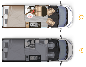 Fourgon amnag Dreamer CAMPER SPORT - Implantation