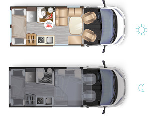 Fourgon amnag FAMILY VAN - Implantation